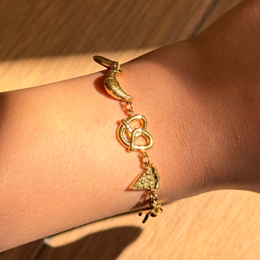 France Charms Golden Bracelet