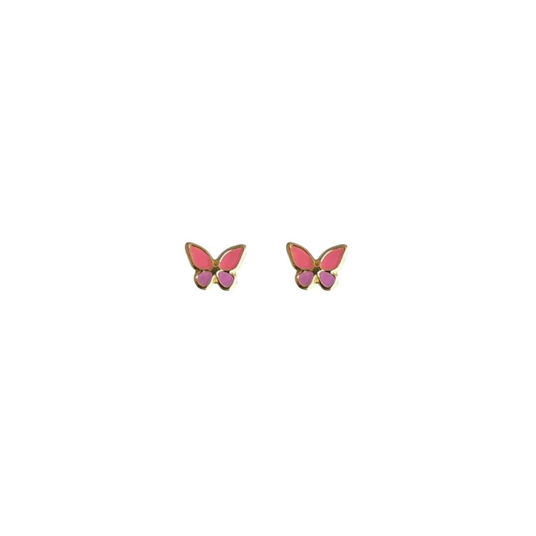 Mariposa esmaltada 10k