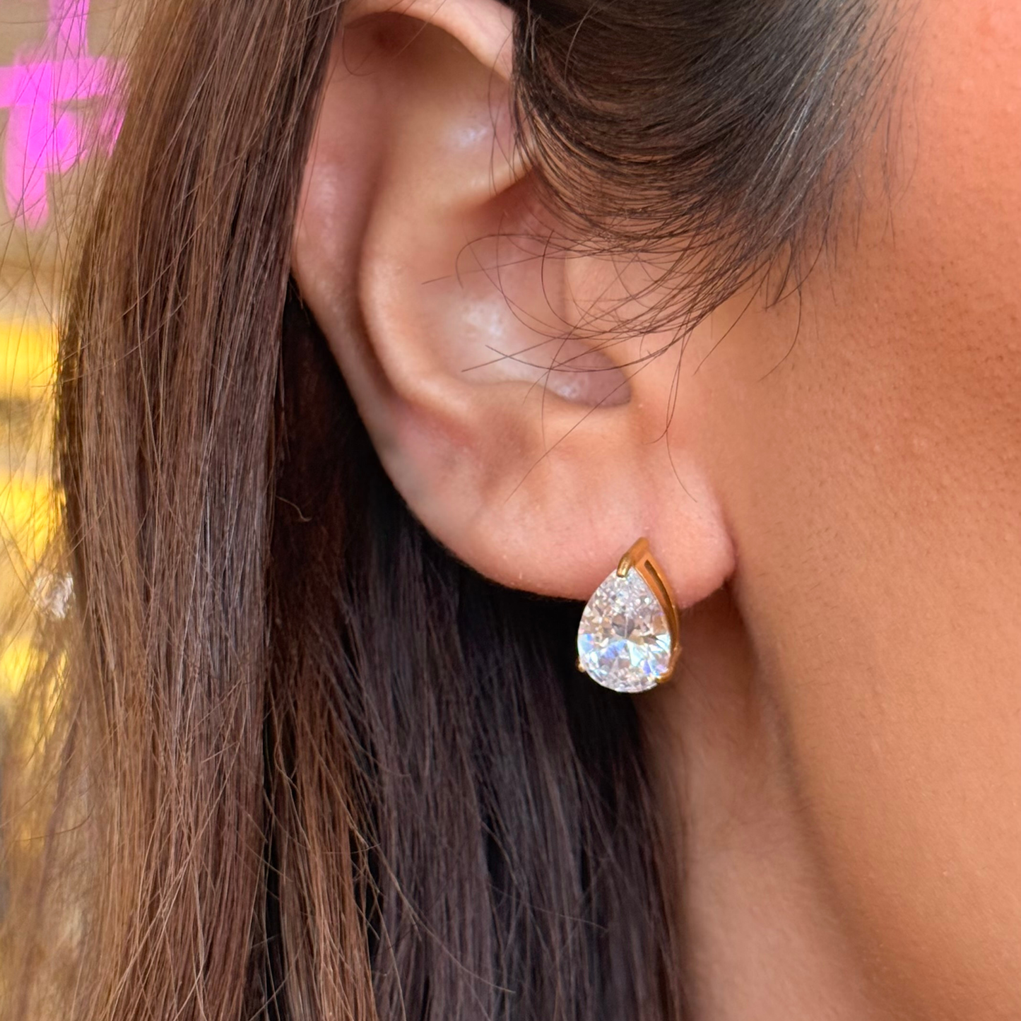 Drop Zir Golden Studs