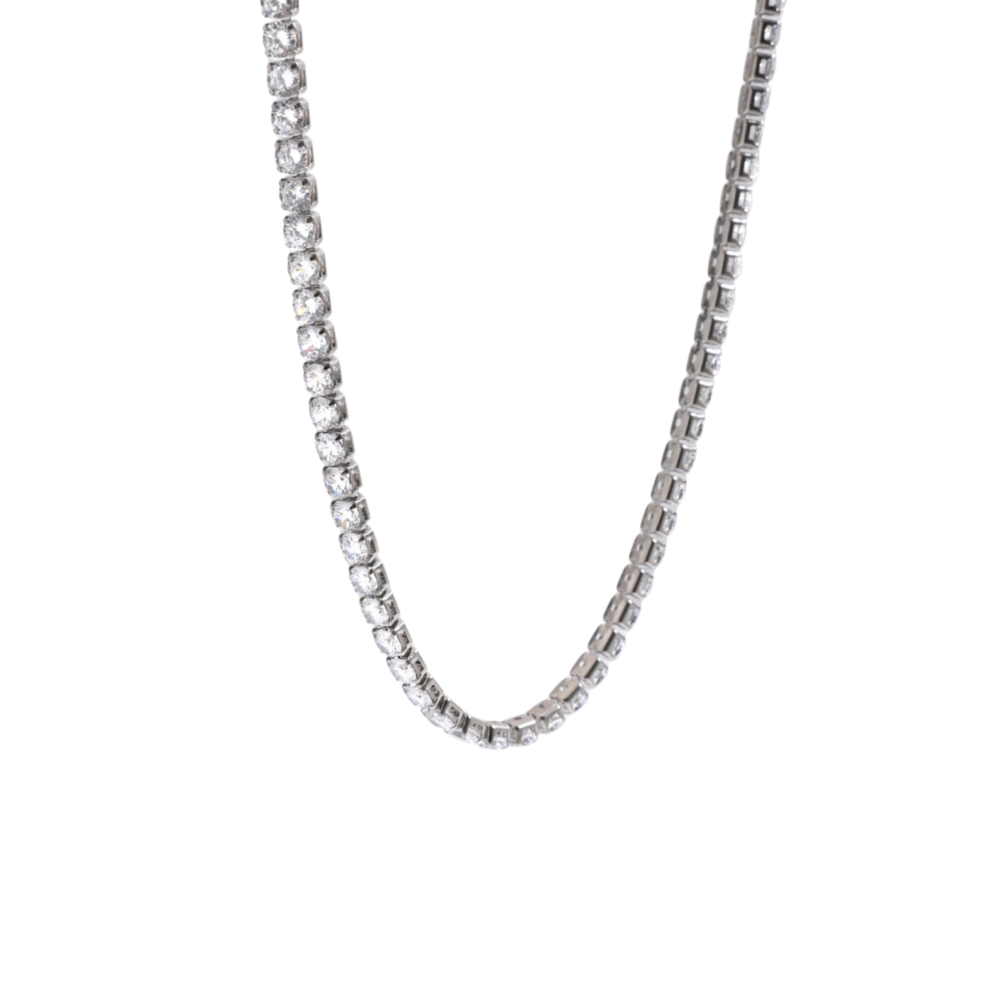 Tennis Silver Necklace