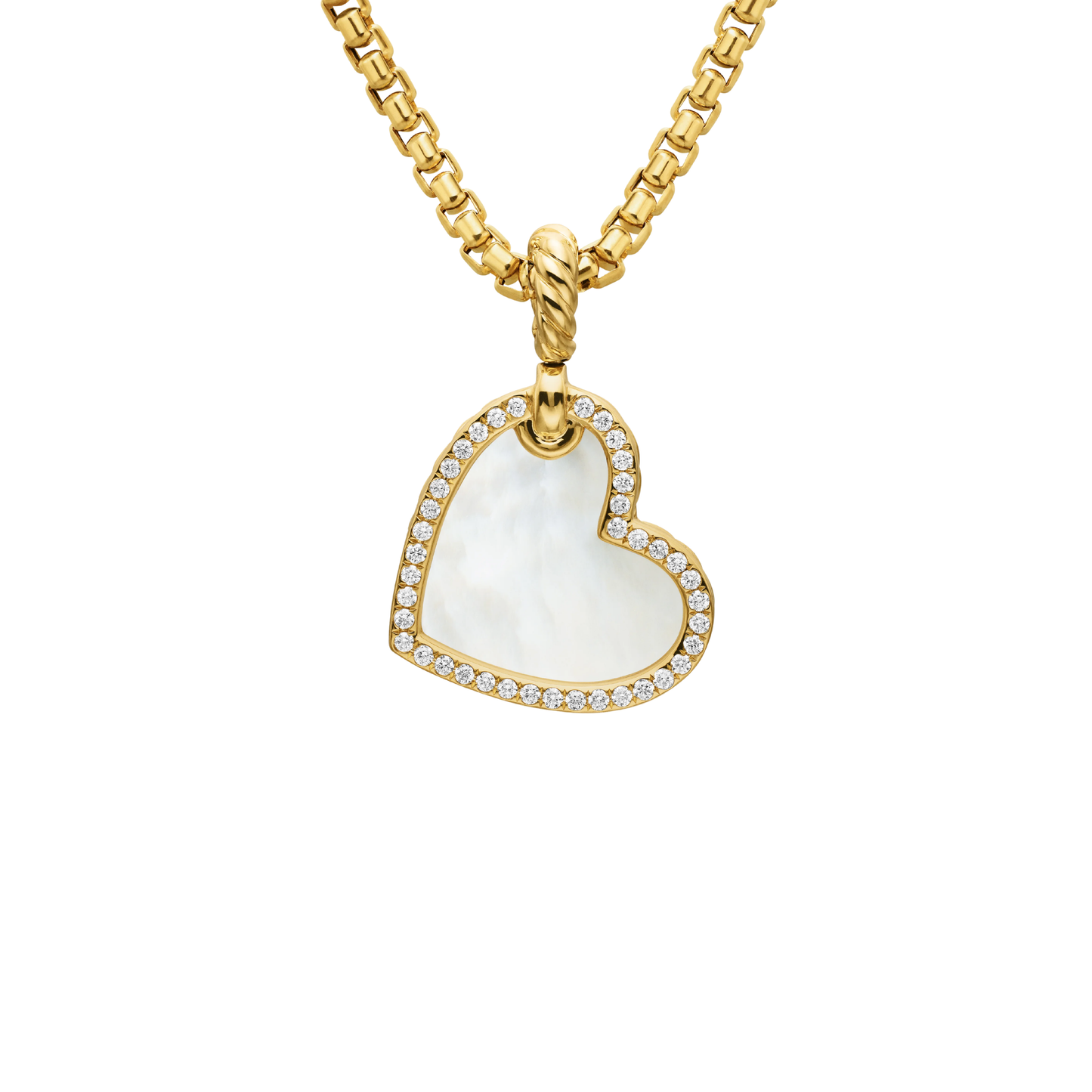 Golden Necklace Luminous Heart