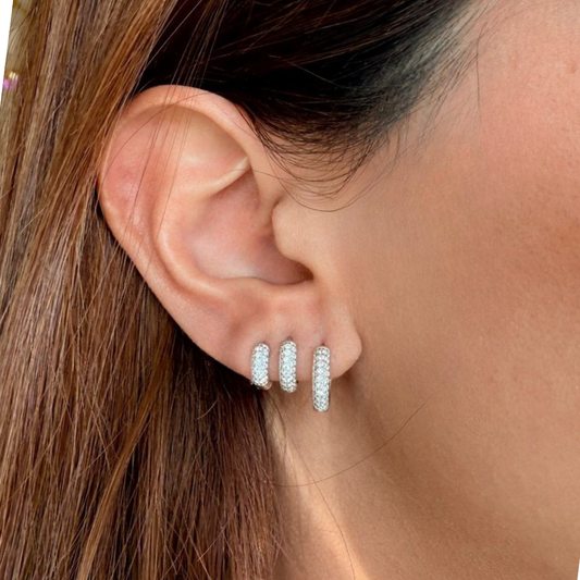 Silver Hoops Bianca 6Mm