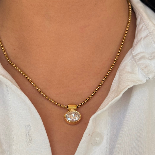 Round Spark Necklace