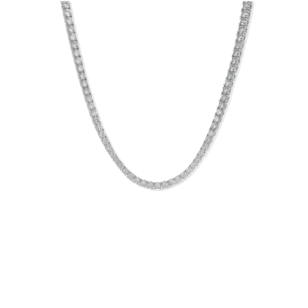 Serena Silver Tennis Necklace