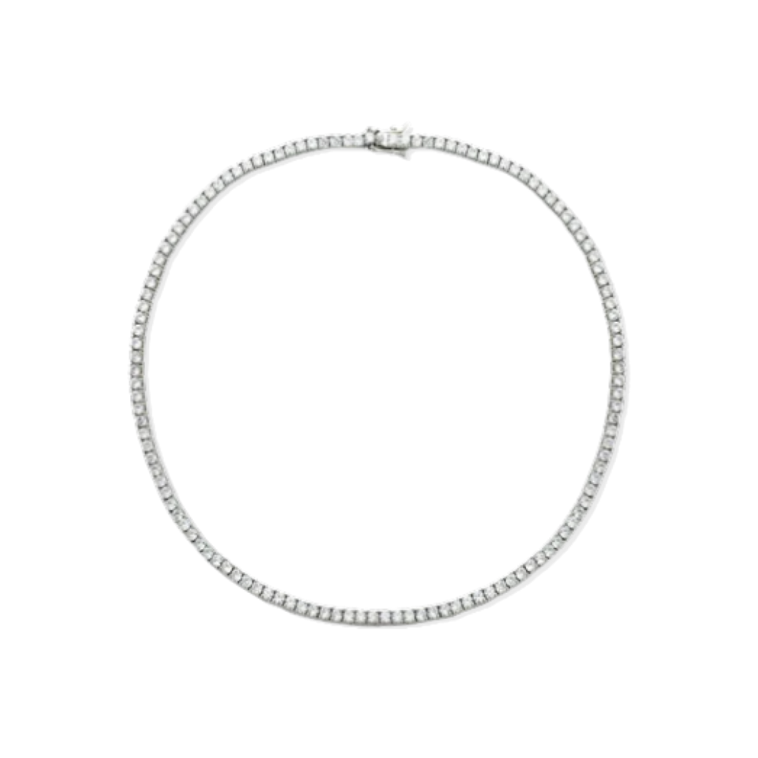 Serena Silver Tennis Necklace