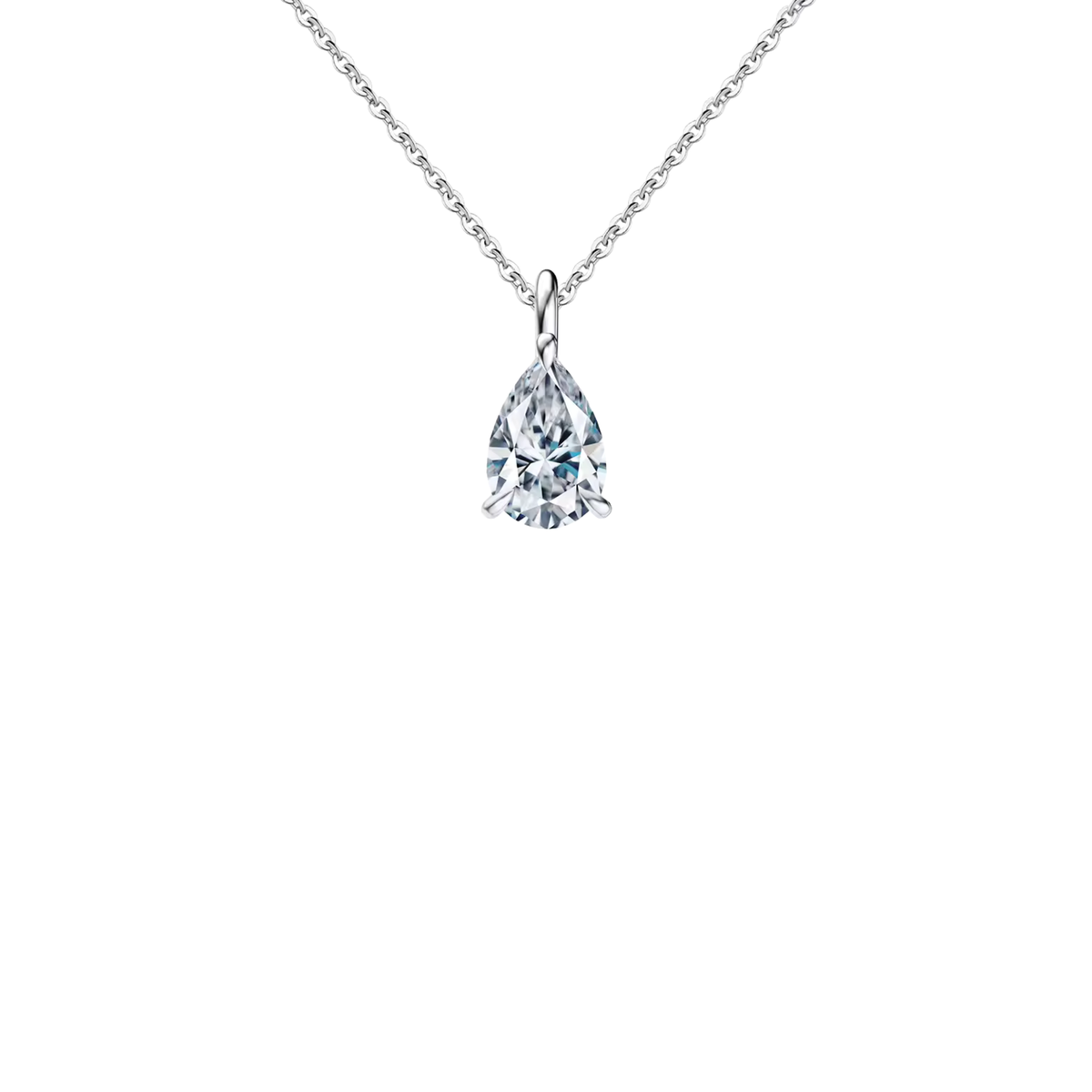 Silver Necklace Drop Aurelia