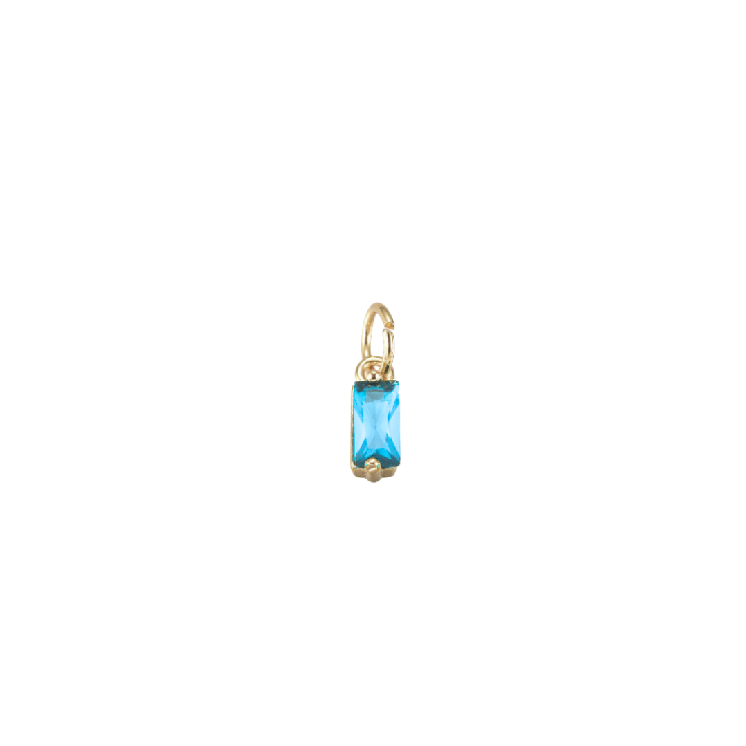 Light blue squared charm