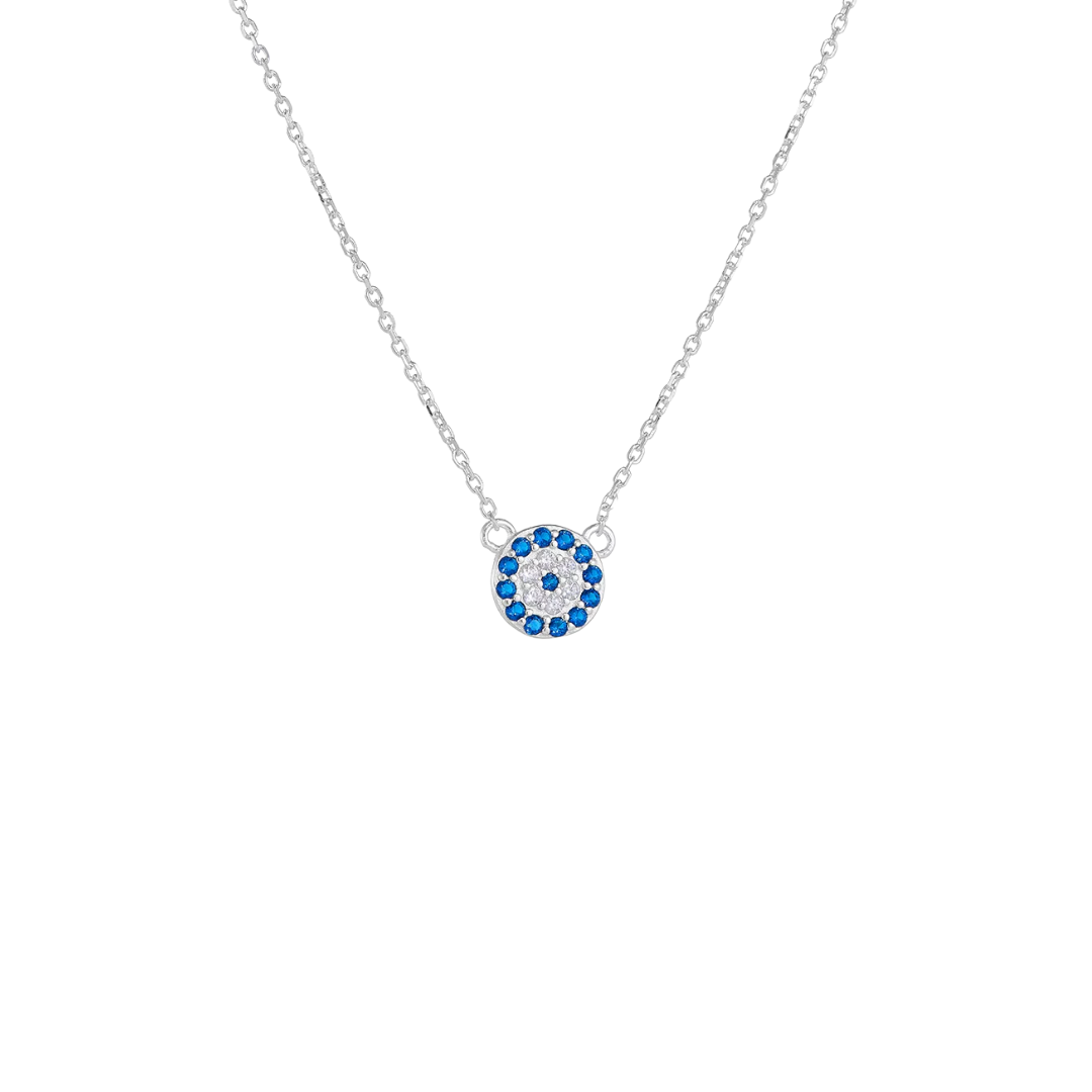Eye silver necklace