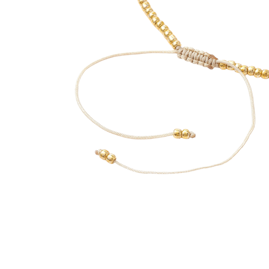 Golden Dots Pearl Bracelet