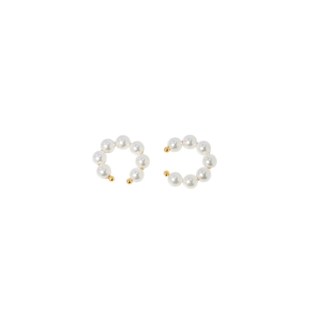 Golden pearl cuff