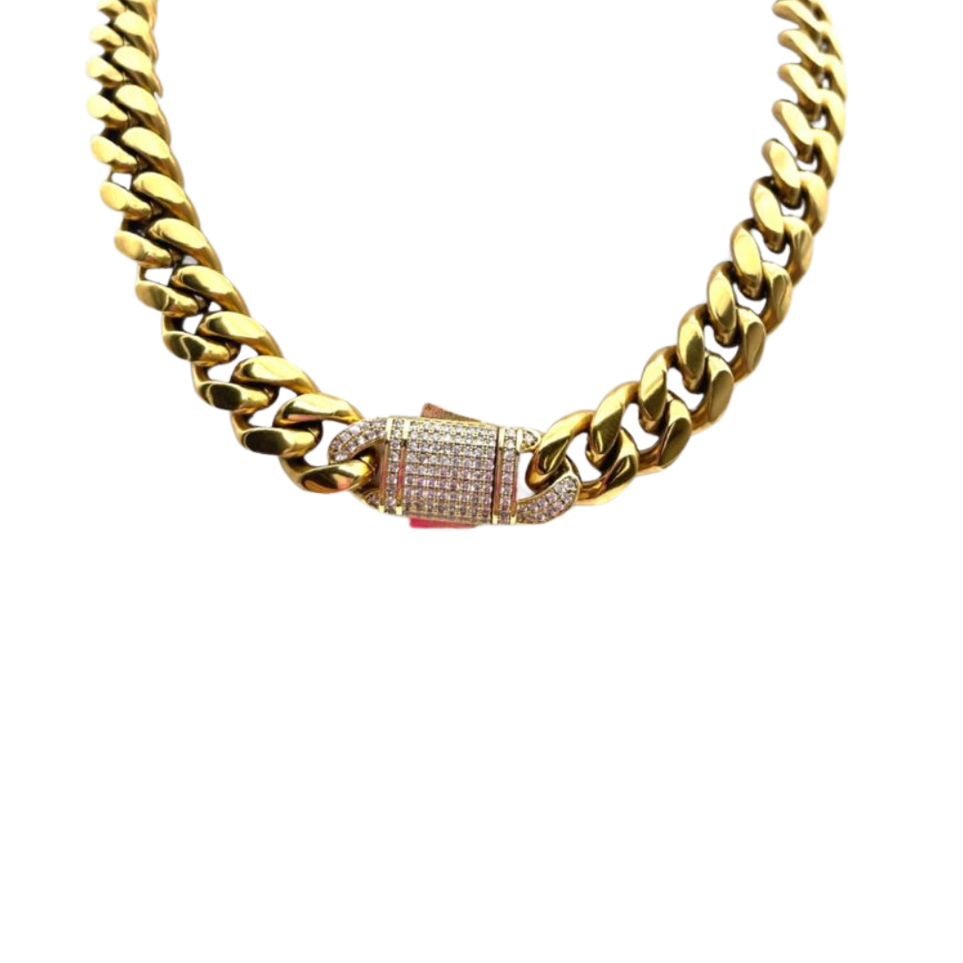 Chunky chain spark necklace