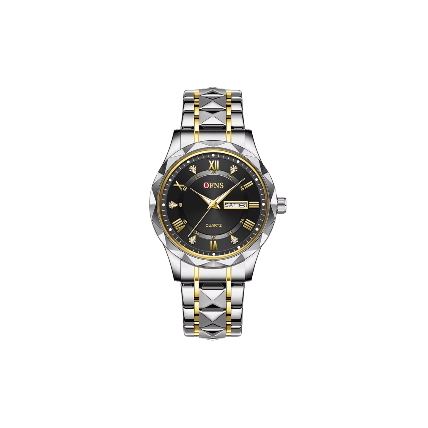 Silver Black Armando Watch