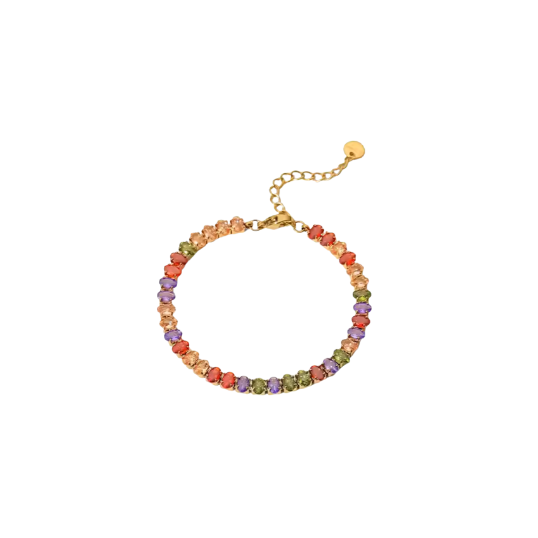 COLORFUL ROMBUS TENNIS BRACELET