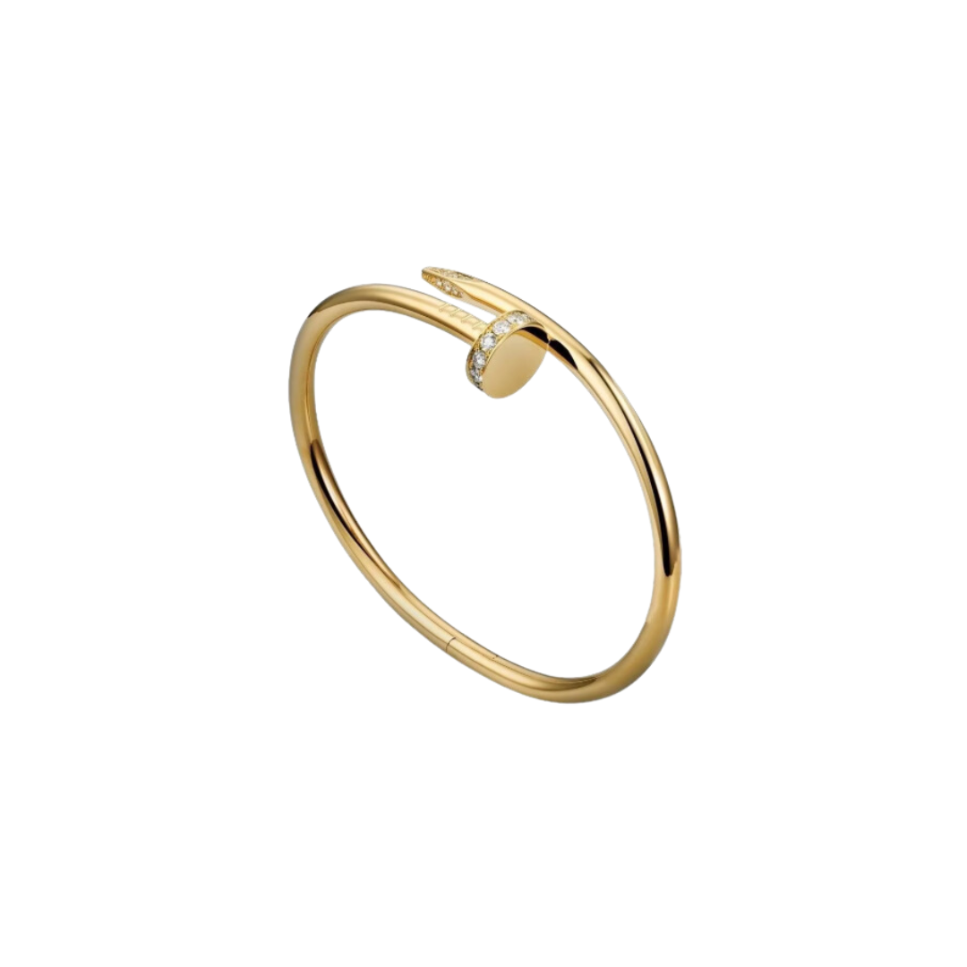 Nail zirc golden bracelet