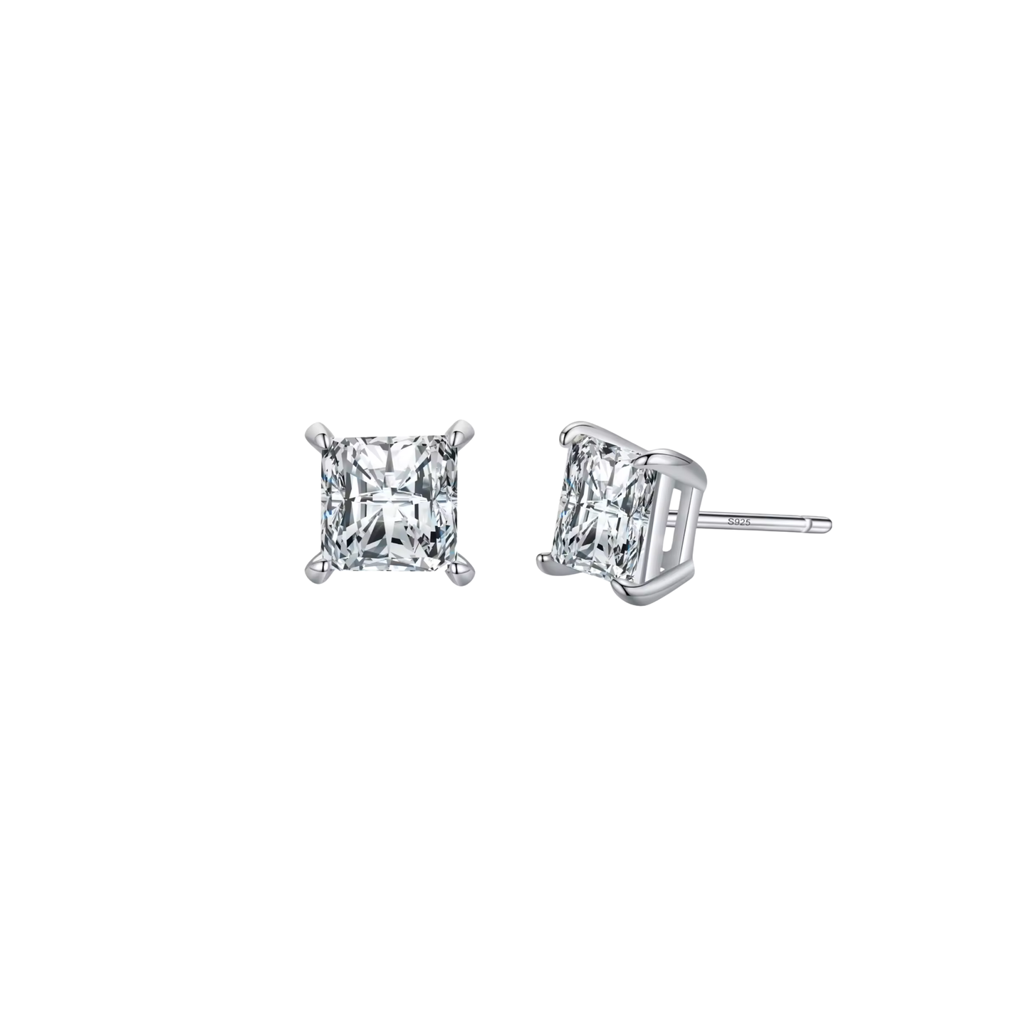 Square Classicsilver Studs