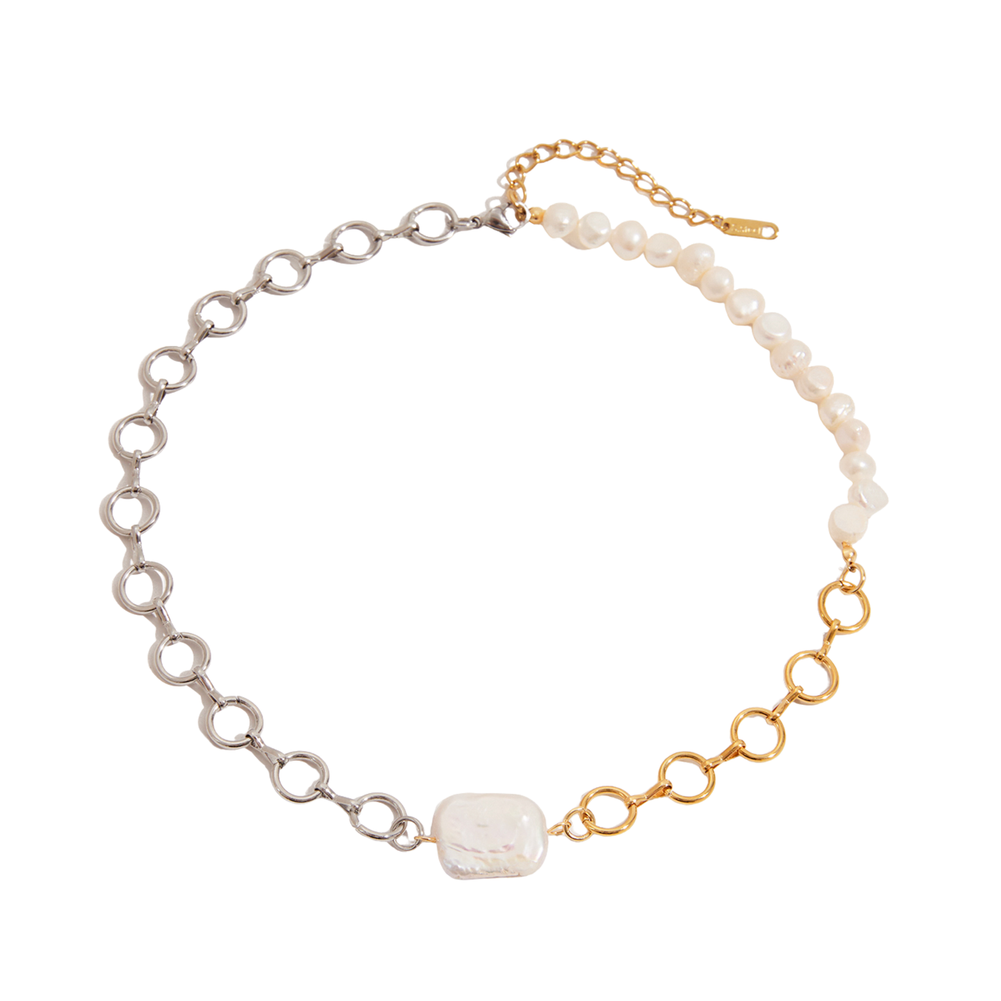 Dual Pearl Chunky Necklace