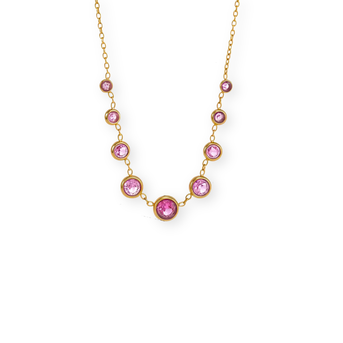 Rose Gold Dots Necklace