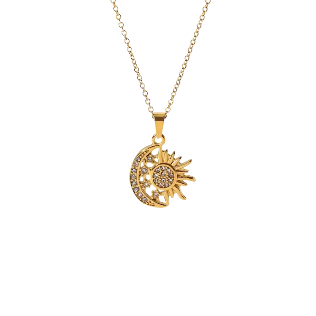 Eclipse golden necklace