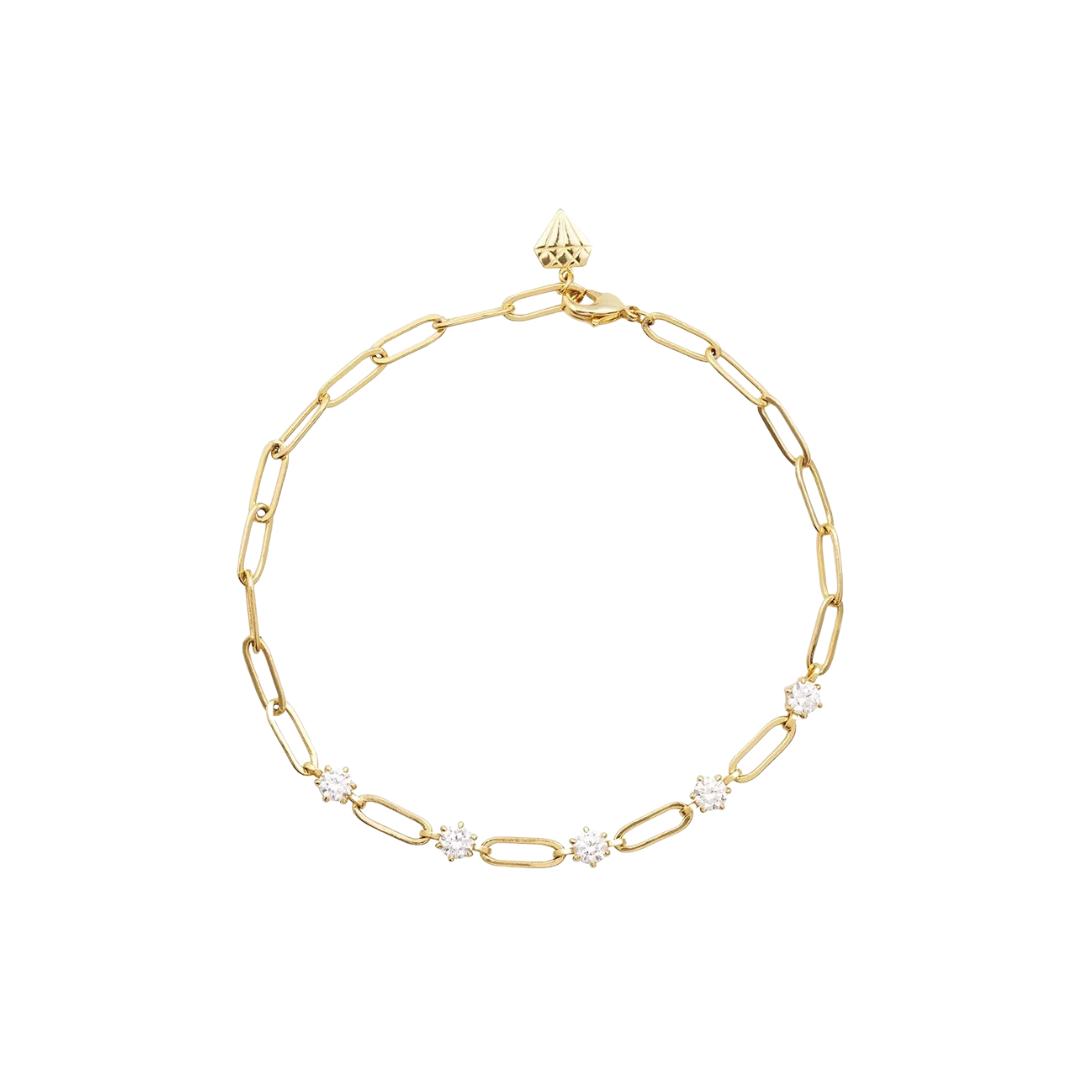 Golden Figaro Diamond Bracelet