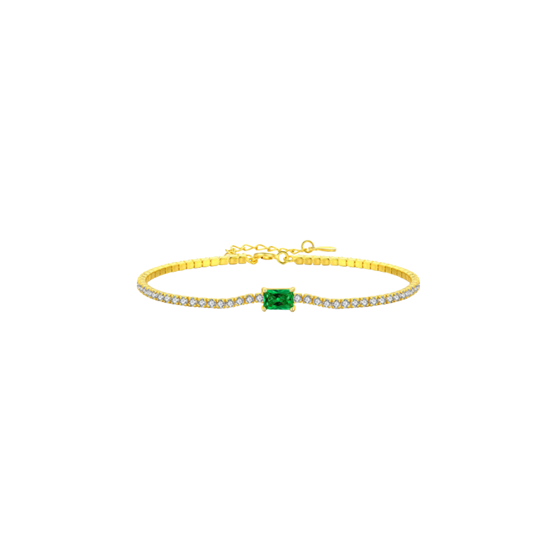 Golden Bracelet Tennis Green