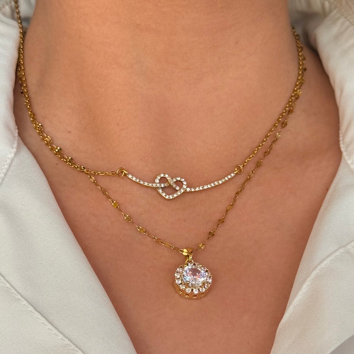 Golden Luxe Heart Necklace