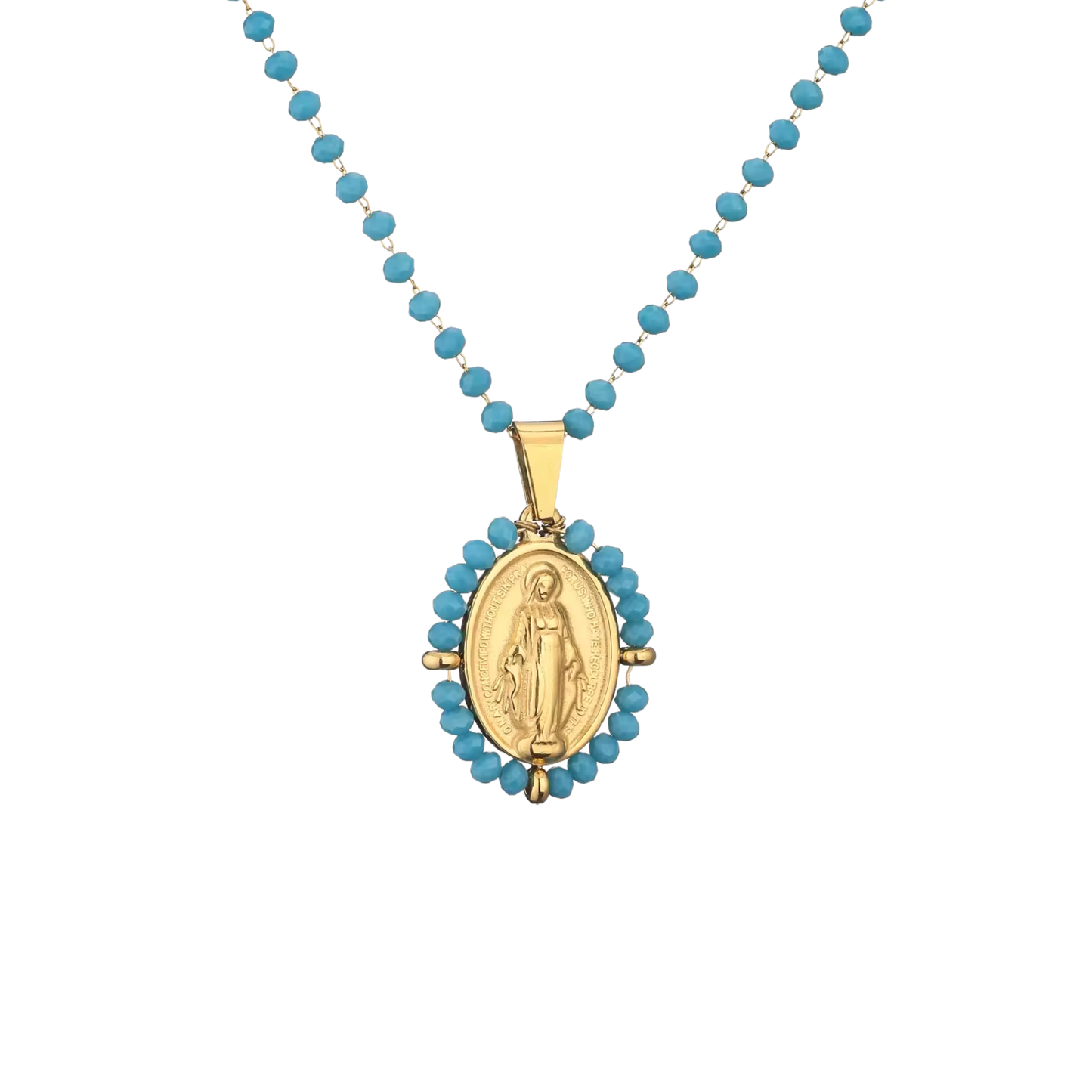 Rosary Golden Blue