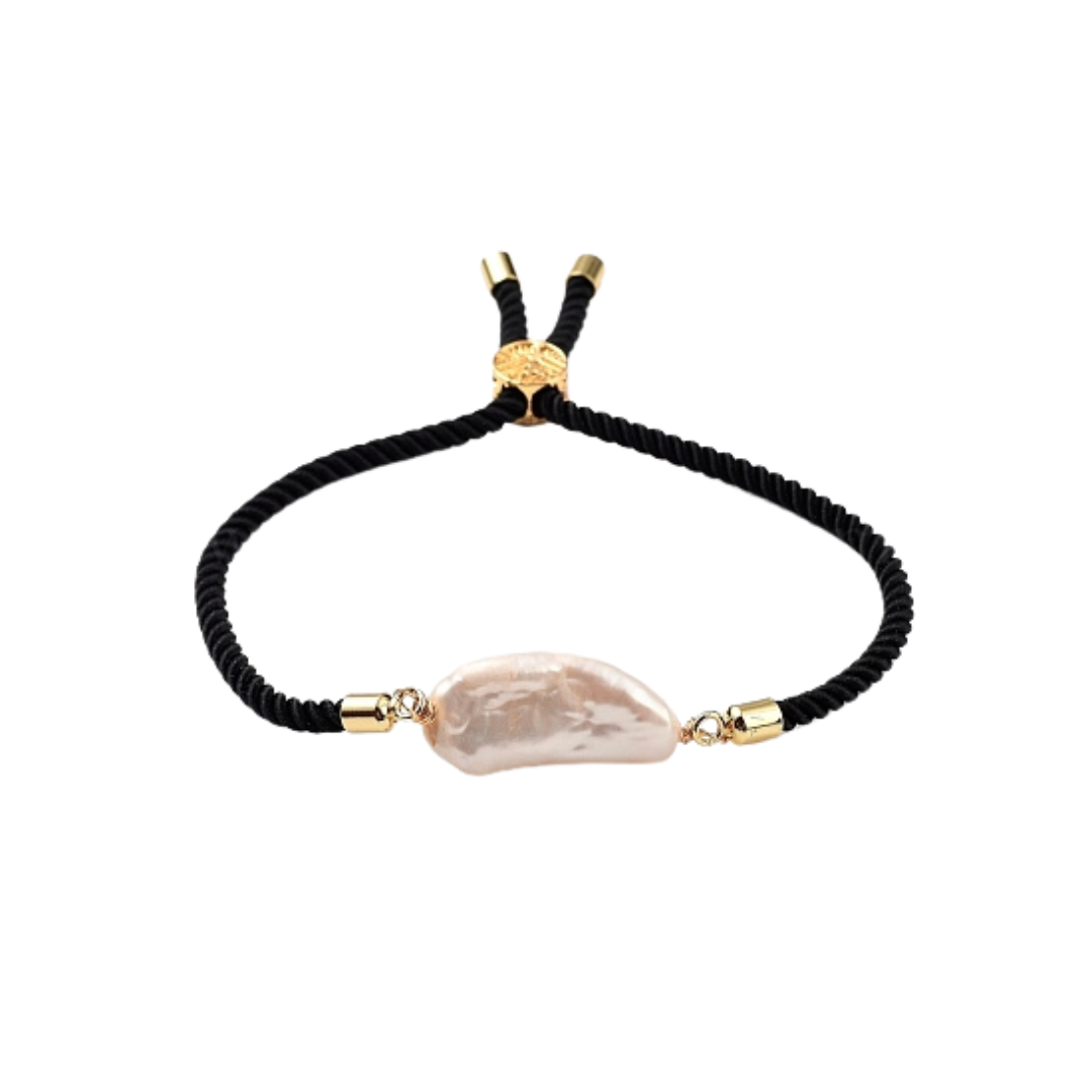 Pearl black bracelet