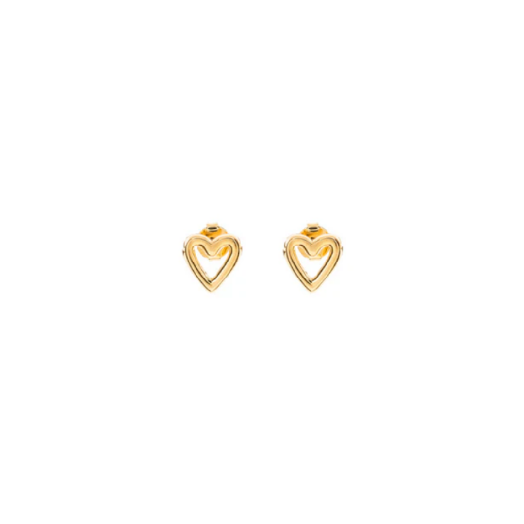 Mini love couture heart studs
