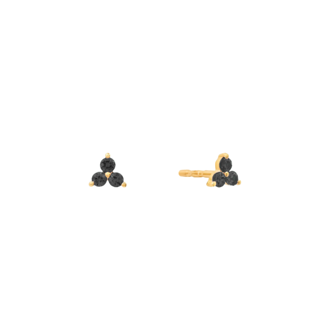 Triple spark golden studs