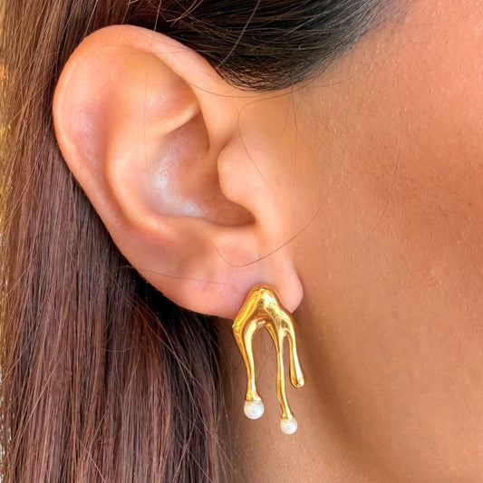 Gold Vanity Earrings