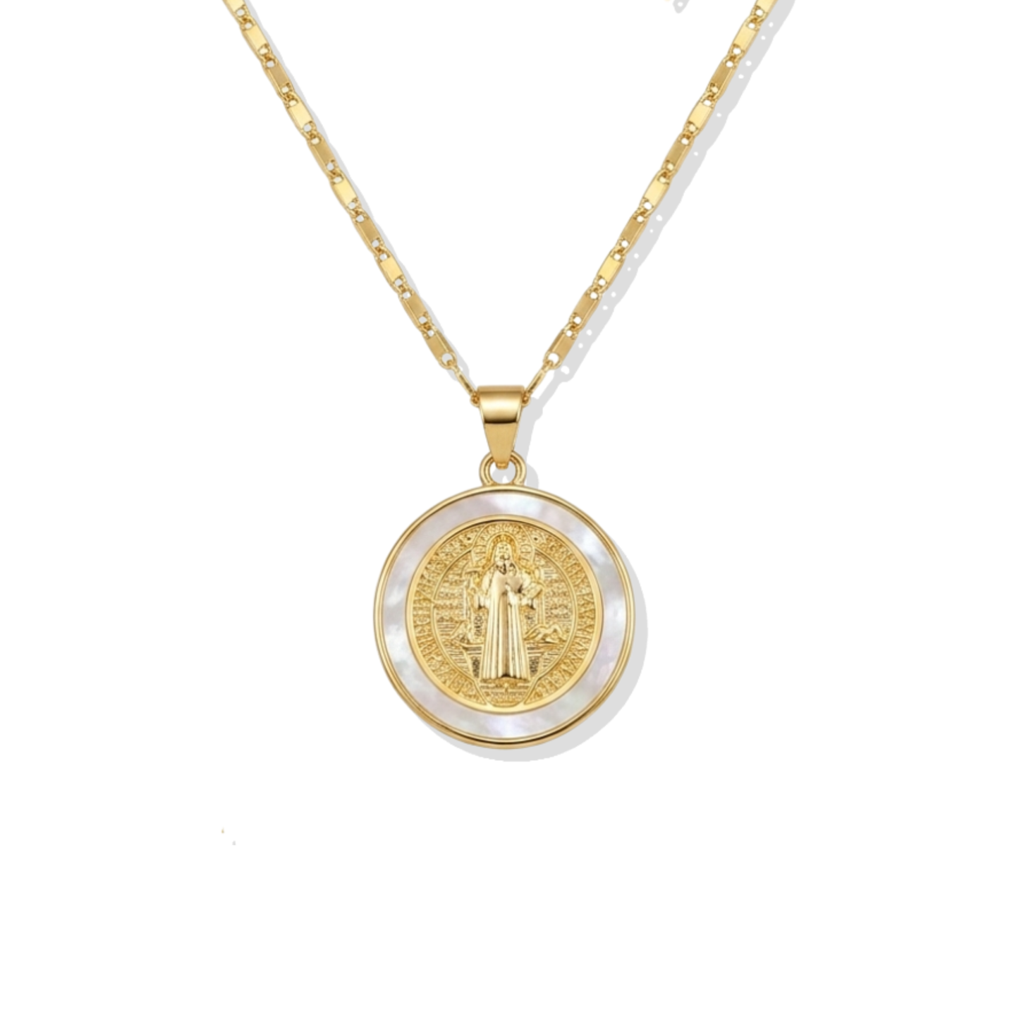 White Circle San Benito Necklace