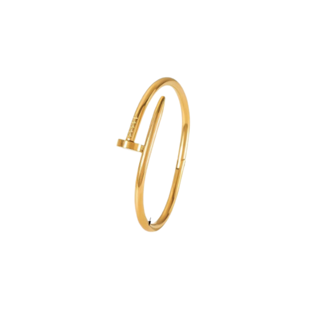 Nail golden bracelet