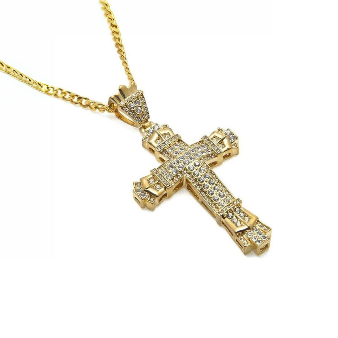 Sparkling cross necklace