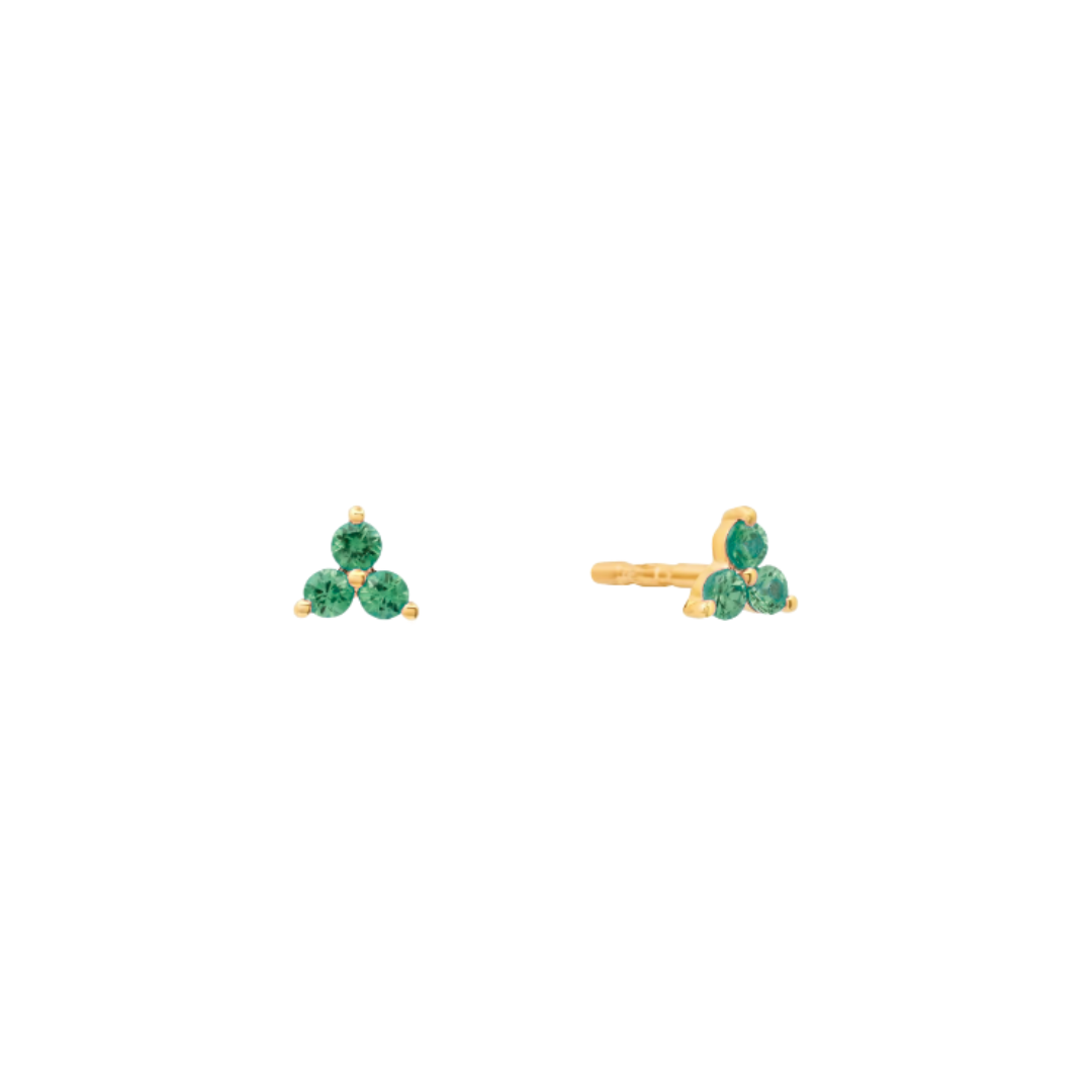 Triple spark golden studs