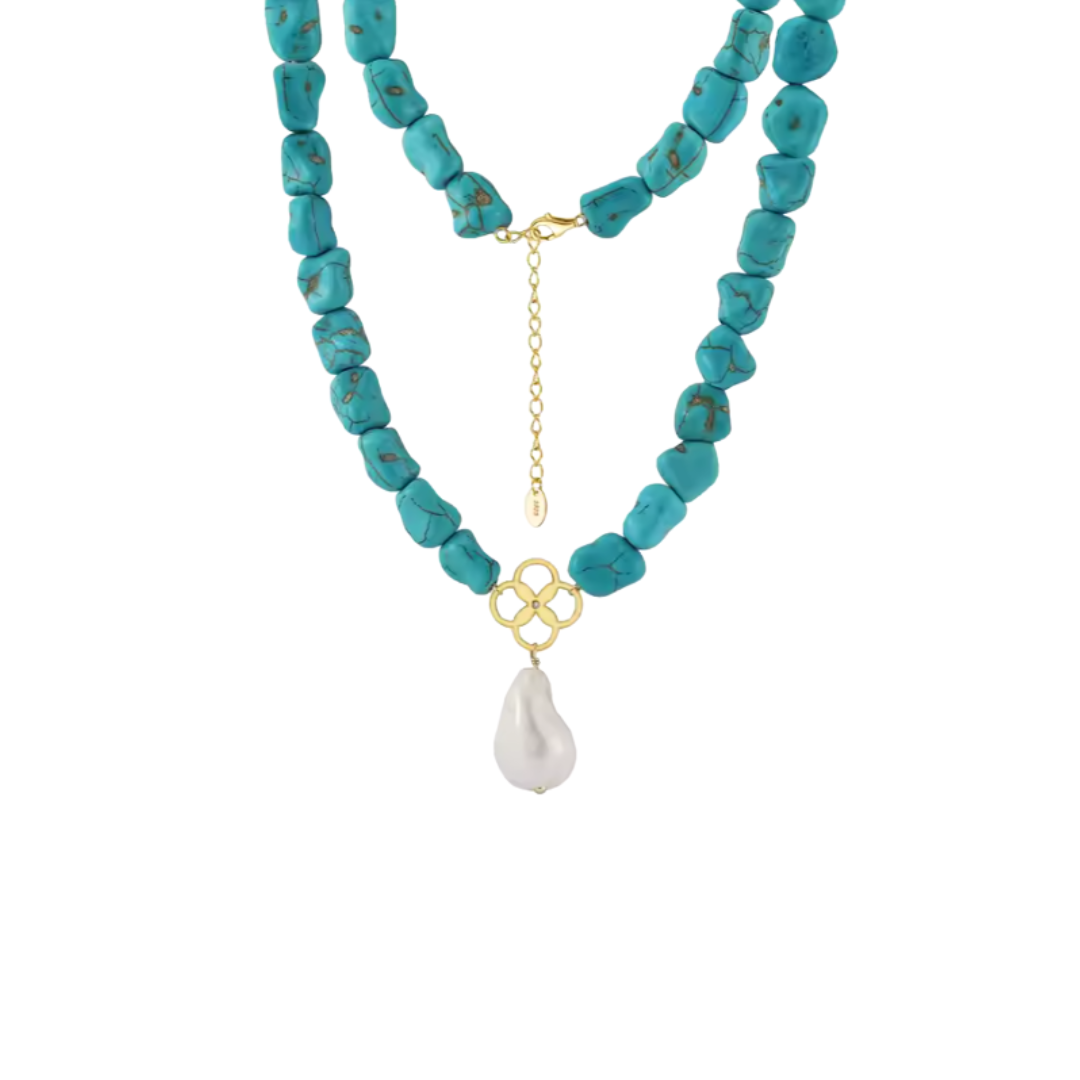 Turquoise chunky necklace