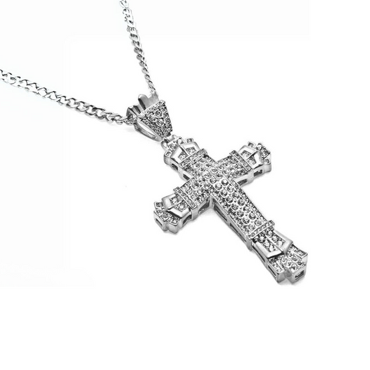 Sparkling cross necklace