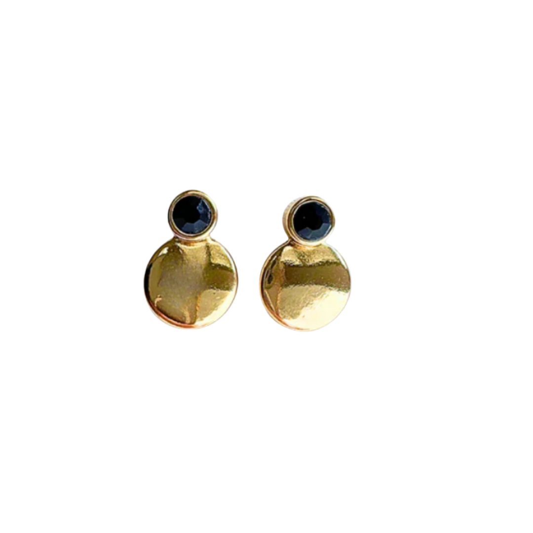 Nerea Black large earrings