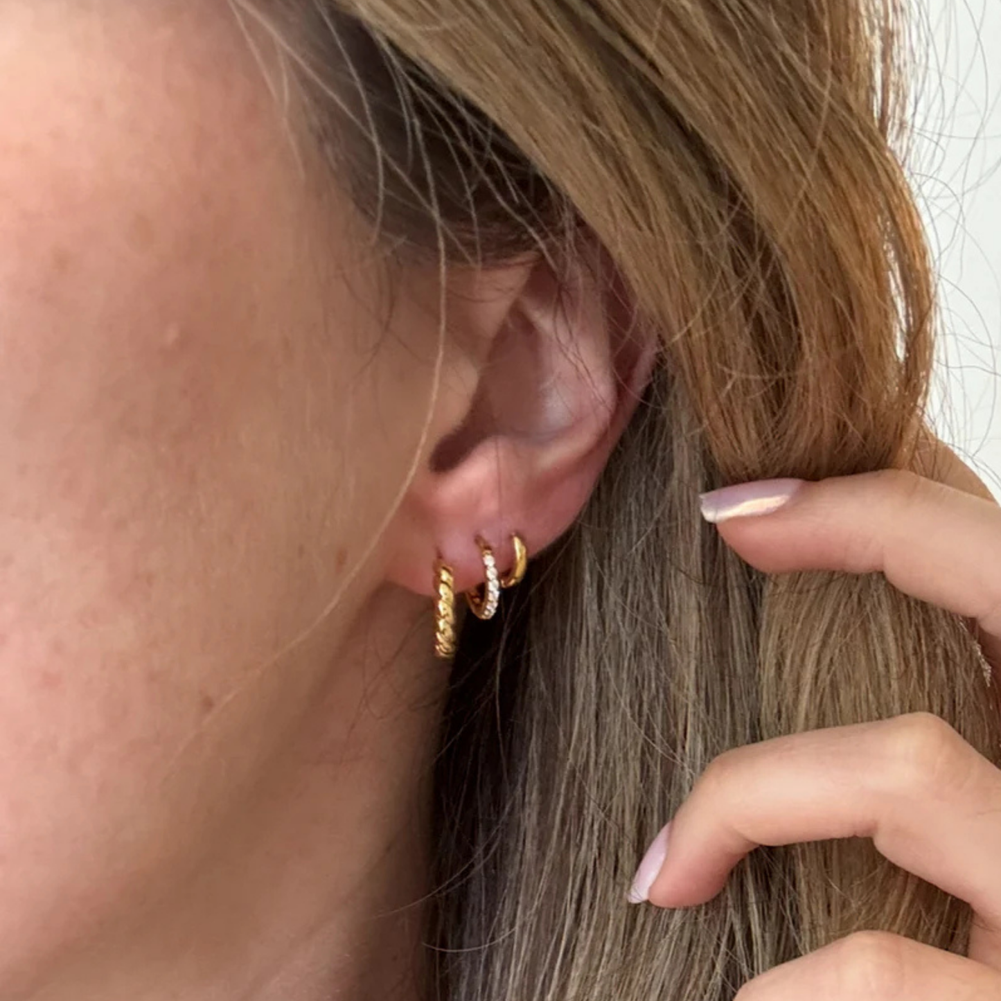 Serena Essential Gold Huggies Set