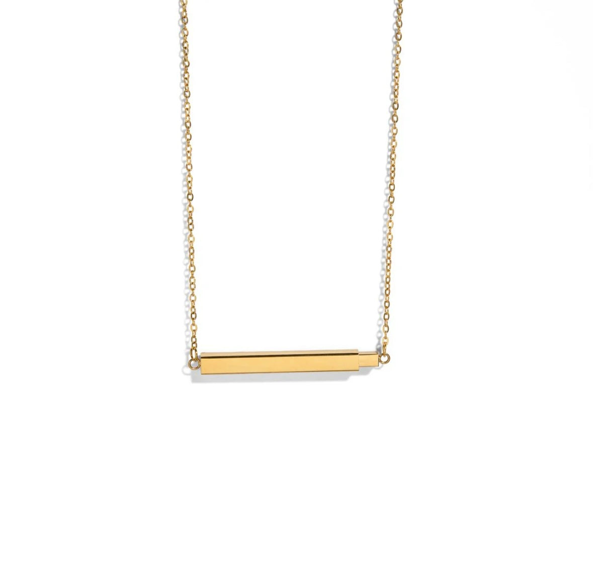 Collar mensaje secreto dorado