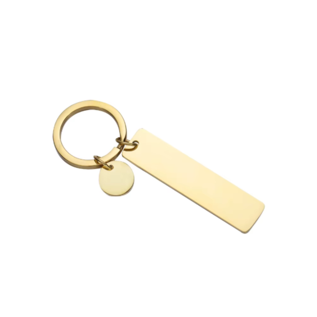 Golden rectangle keychain