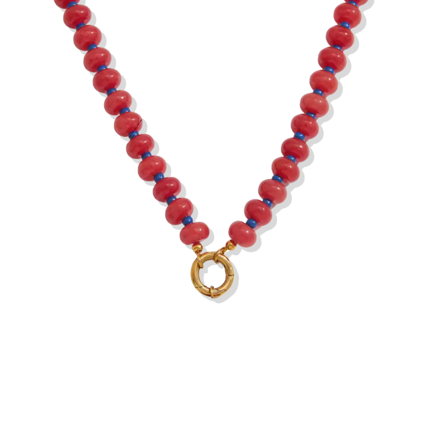 Cherry Red Beaded Necklace