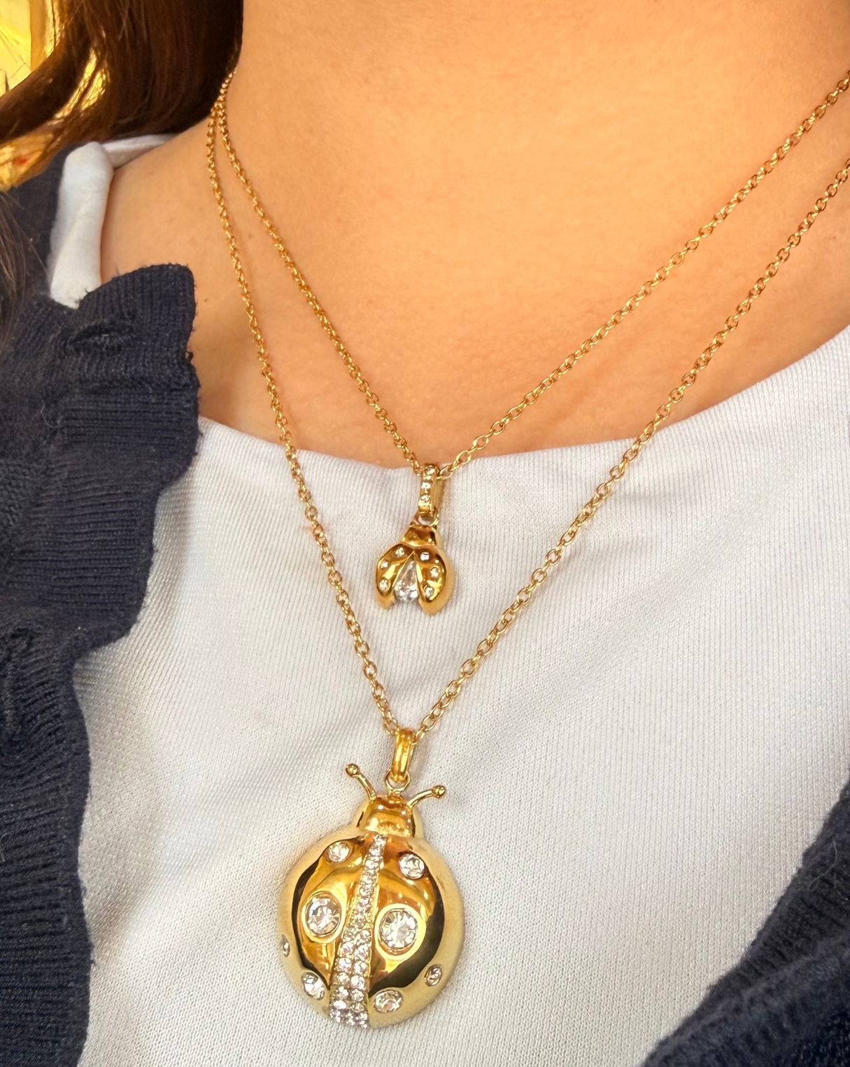 Girl Ladybug Necklace