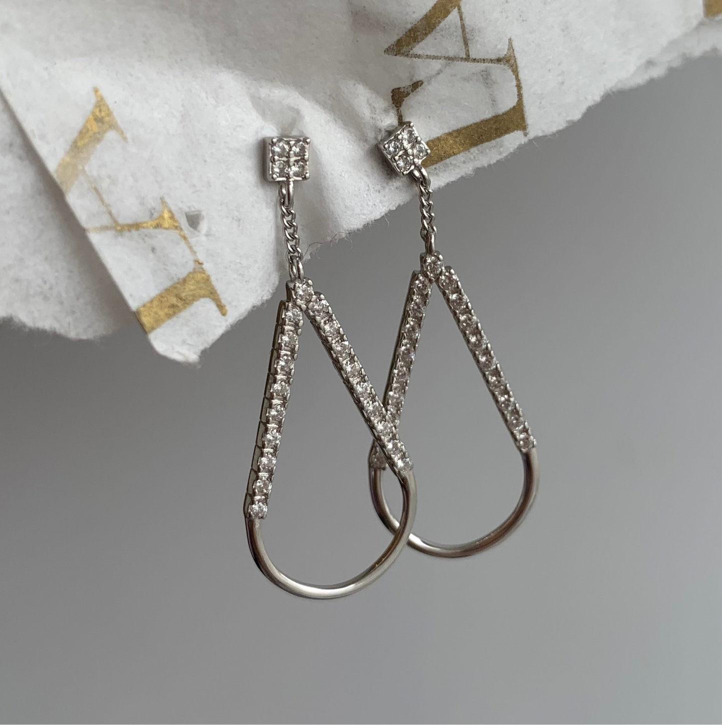 SILVER DROP EARRINGS