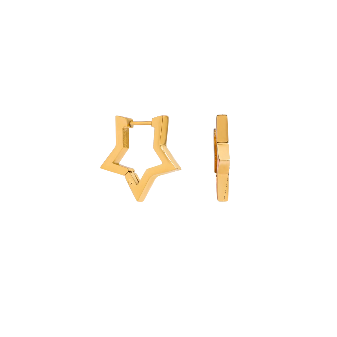 Star outline hoops