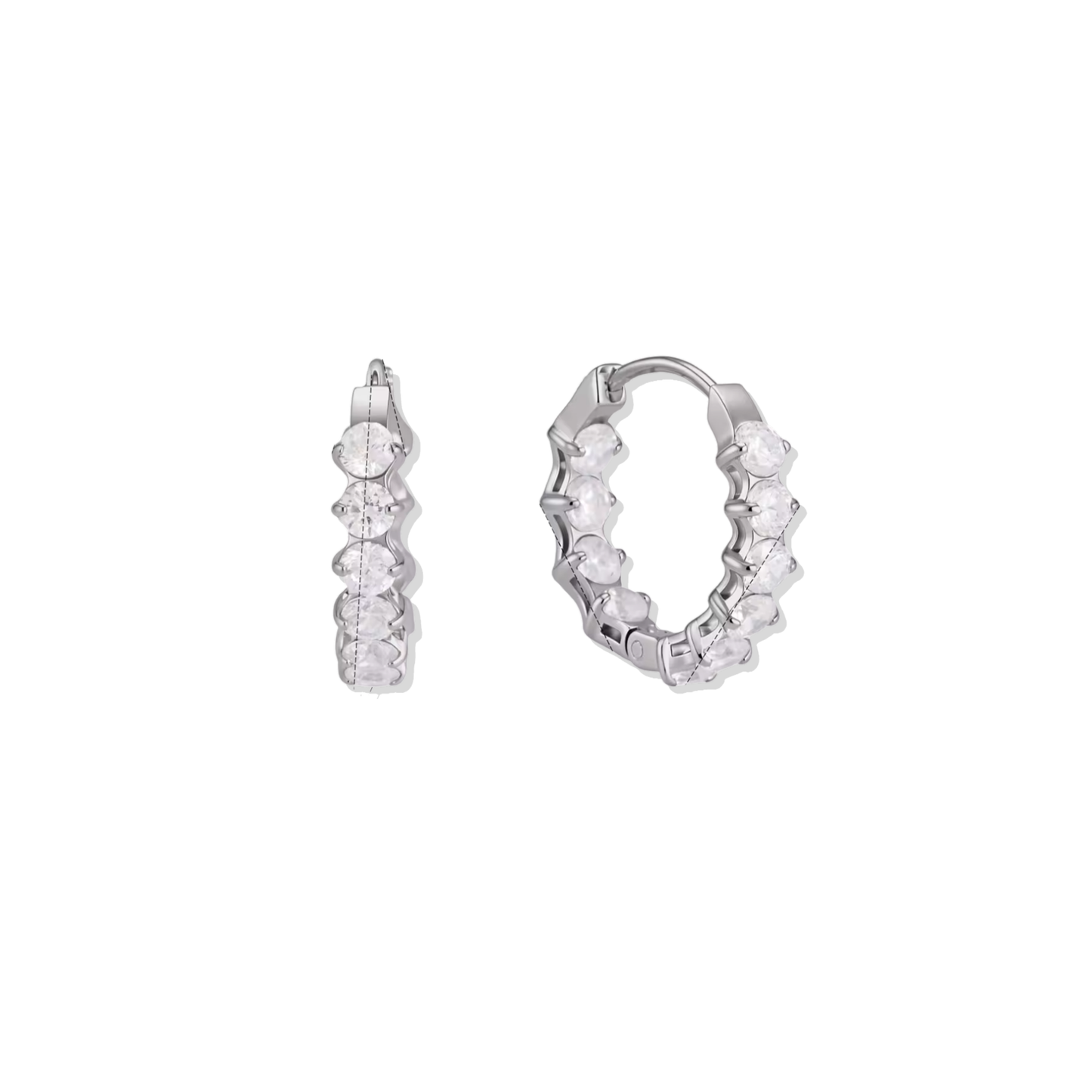 Dainty Quiet Silver Hoops