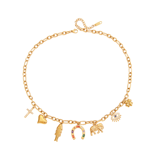 Golden Necklace Proteccion