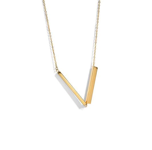 Collar mensaje secreto dorado