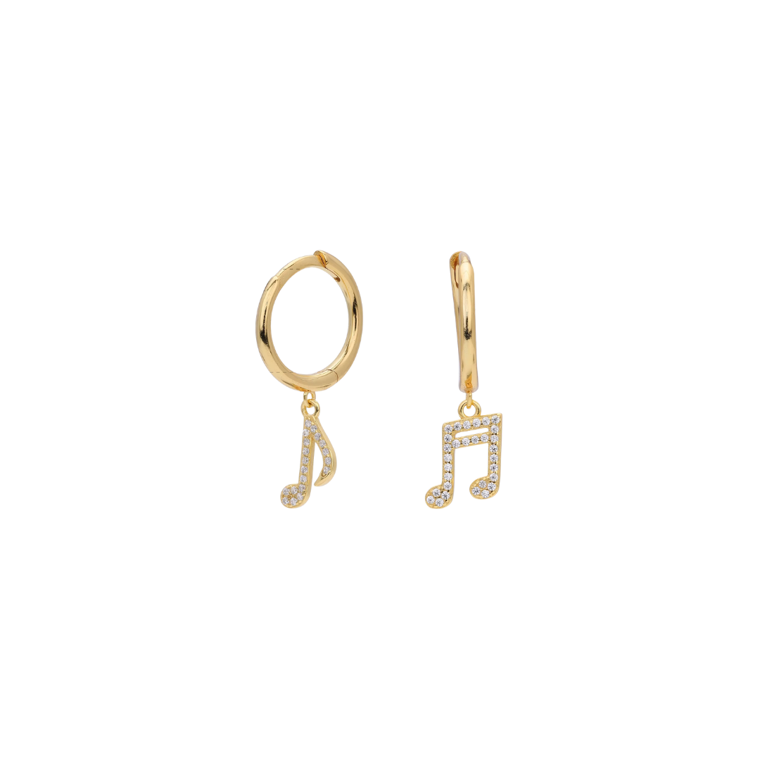 Musical gold hoops