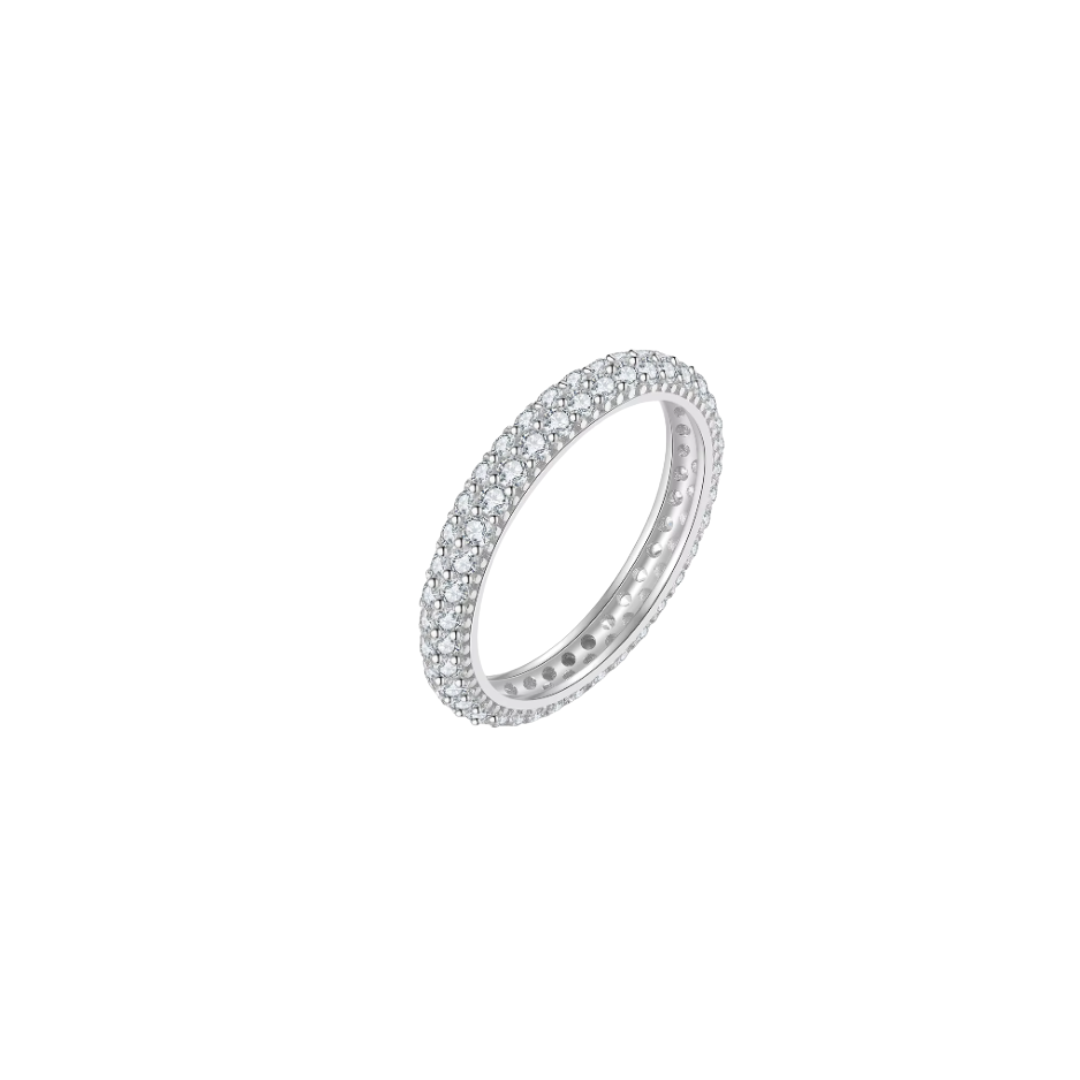 Silver ankara ring
