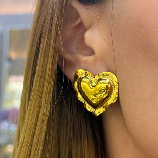 Love Love Golden Earrings
